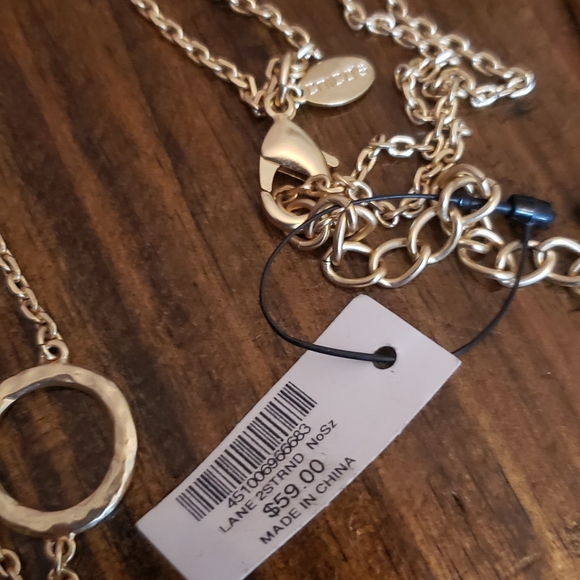 Chico's two strings gold tone necklace - Picture 4 of 4